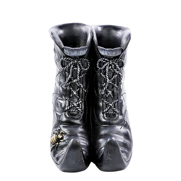 Enfeite de Halloween em Resina - Botas de Bruxa - 15x13x19,5cm - 1 unidade - Cromus - Rizzo