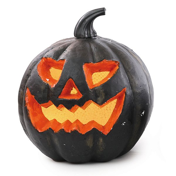 Enfeite de Halloween - Abóbora Magnus com Led - 23x17cm - 1 unidade - Cromus - Rizzo