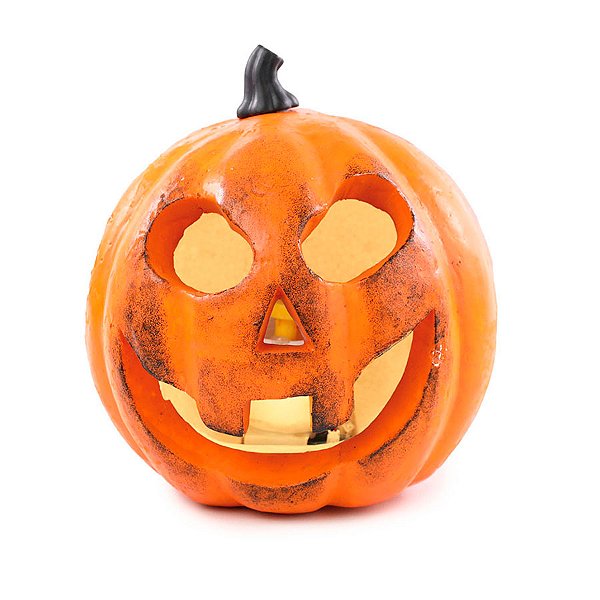 Enfeite de Halloween - Abóbora Smoke com Vaporizador de Água - 16x17cm - 1 unidade - Cromus - Rizzo