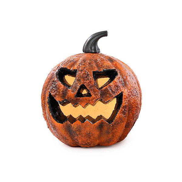 Enfeite de Halloween - Abóbora Salém com Led - 13x17cm - 1 unidade - Cromus - Rizzo