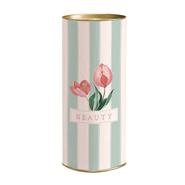 Lata para Presente Rígida - Beauty Tulips - 1 unidade - Cromus - Rizzo