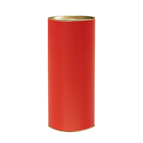 Lata para Presente Rígida - Liso Vermelho - 1 unidade - Cromus - Rizzo