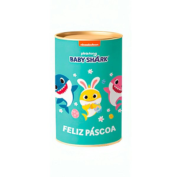 Lata para Lembrancinhas Páscoa Baby Shark - 22x13cm - 1 unidade - Cromus - Rizzo