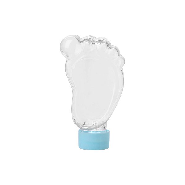 Mini Tubete Lembrancinha Pézinho 10cm - Azul Bebê - 10 unidades - Rizzo