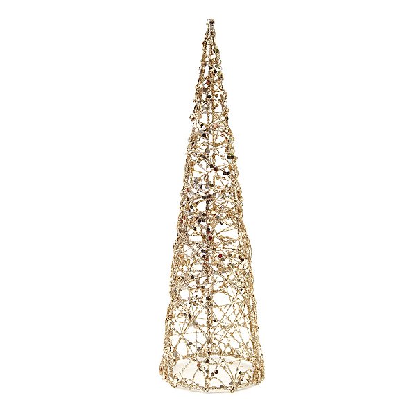 Arvore de Natal Champagne - 15cm - 1 unidade - Cromus - Rizzo