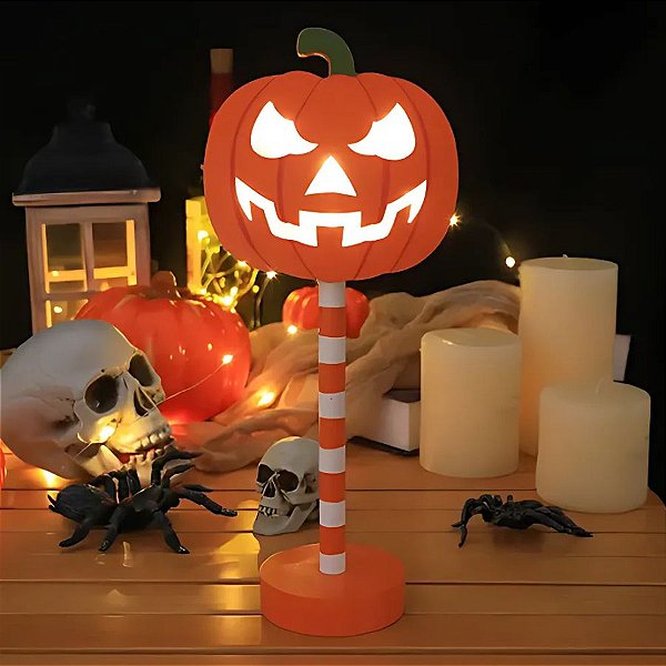 Luminária de Halloween - Abóbora - 31,5cm - 1 unidade - Rizzo