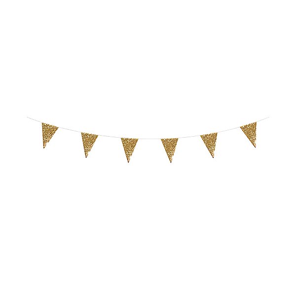 Faixa Decorativa - Glitter Ouro - 1 unidade - Cromus - Rizzo