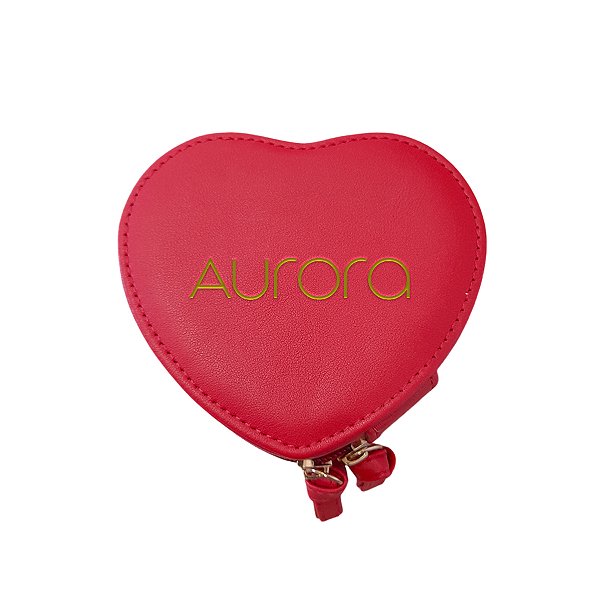 Mini Porta Joias Coração Personalizado - Nome Elegante - Vermelho - 1 unidade - Rizzo