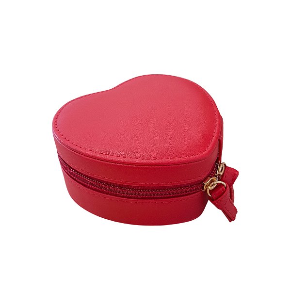 Mini Porta Joias Coração - Vermelho - 1 unidade - Rizzo
