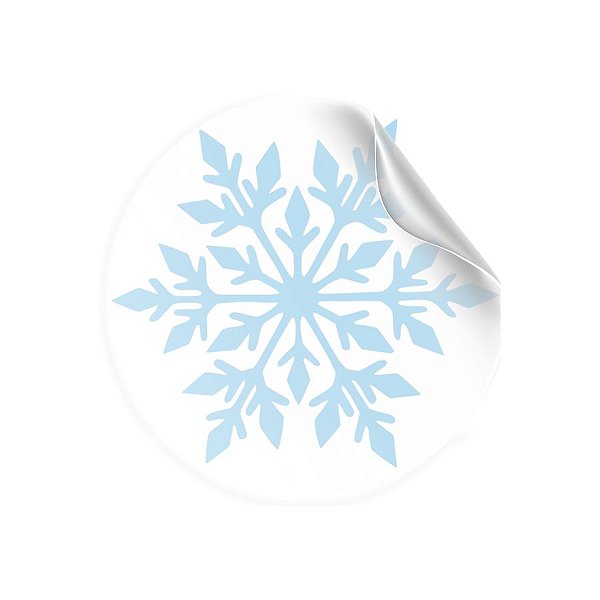 Adesivo "Floco de neve" -Ref 2301 Hot Samping - 30 unidades - Stickr - Rizzo