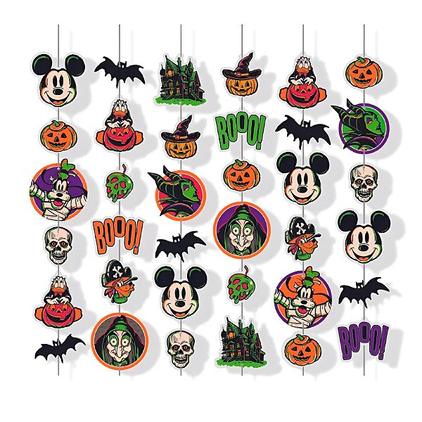 Cortina Decorativa - Halloween Disney 100 Anos - 6 unidades - Cromus - Rizzo
