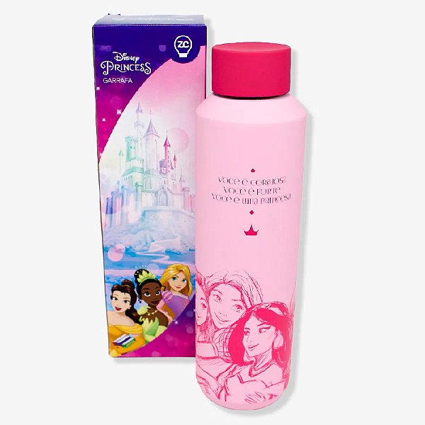 Garrafa Térmica Princesas da Disney - 600 ml - 1 unidade - Zona Criativa - Rizzo