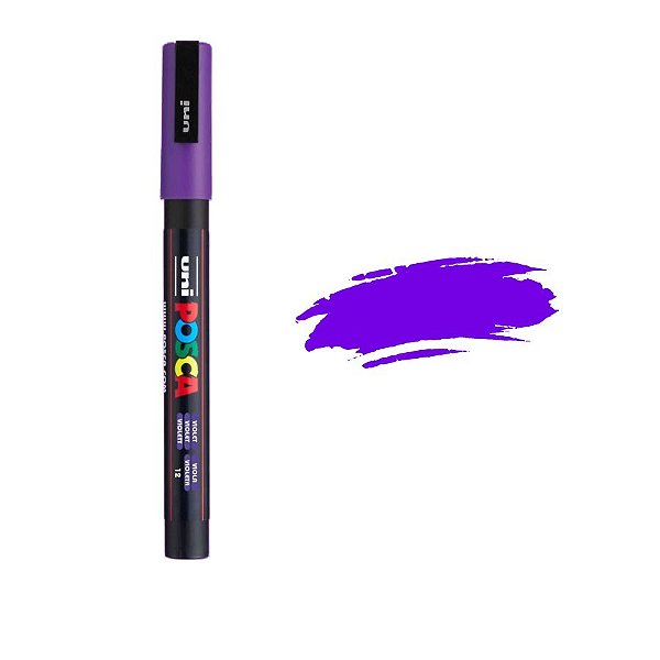 Caneta Posca PC-3M 1,3mm - Violeta - 1 unidade - Posca - Rizzo