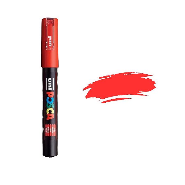 Caneta Posca PC-1M 0,7mm - Vermelho - 1 unidade - Posca - Rizzo