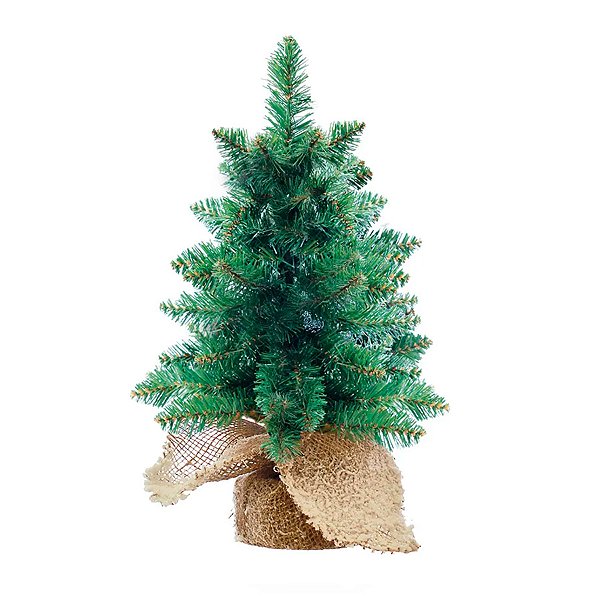 Mini Pinheiro de Natal com Base Juta - 60cm - 1 unidade - Cromus - Rizzo