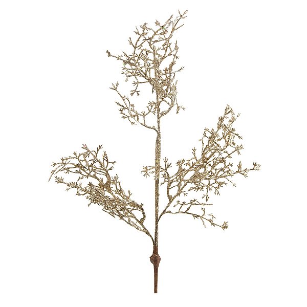 Galho Decorativo - Champagne - 58cm - 1 unidade - Cromus - Rizzo
