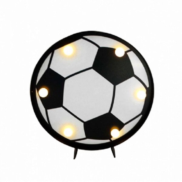Luminária Led - Bola de Futebol - 16cm - 1 unidade - Artlille - Rizzo