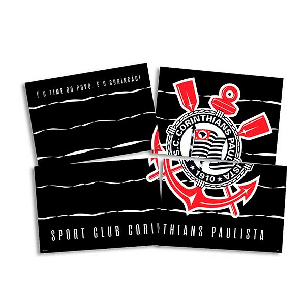 Painel Decorativo - Corinthians - 1 unidade - Festcolor - Rizzo