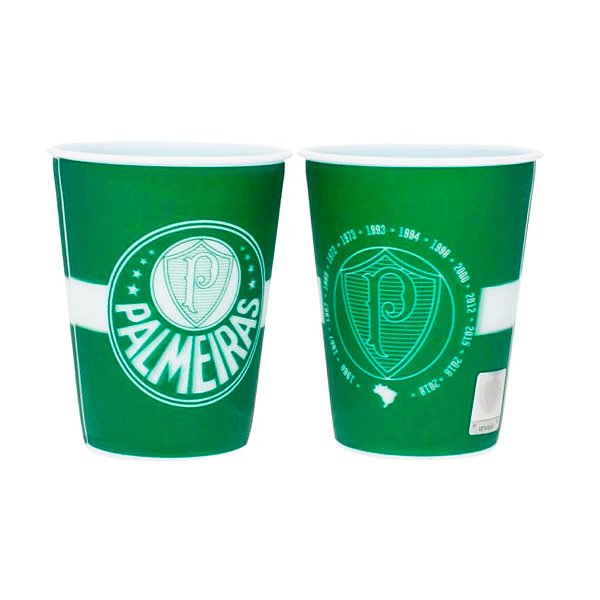 Copo de Plástico 3D - Palmeiras - 400ml - 2 unidades - Rizzo