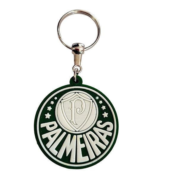 Chaveiro Emborrachado - Palmeiras - 5x5cm - 1 unidade - Rizzo