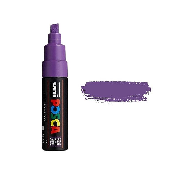 Caneta Posca PC-8K 8.0mm - Violeta - 1 unidade - Posca - Rizzo