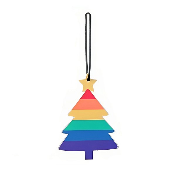 Enfeite para Pendurar Árvore LGBT - 10cm - 1 unidade - Cromus - Rizzo