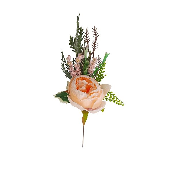 Flor Decorativa Artificial - Rosa - 33cm - 1 unidade - Cromus - Rizzo