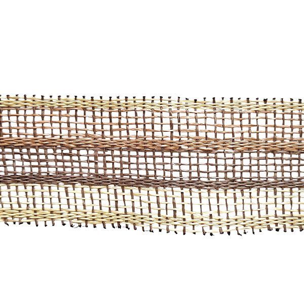 Fita Decorativa Telada Rústica Três Cores - 6,3cm x 9,14m - 1 unidade - Rizzo