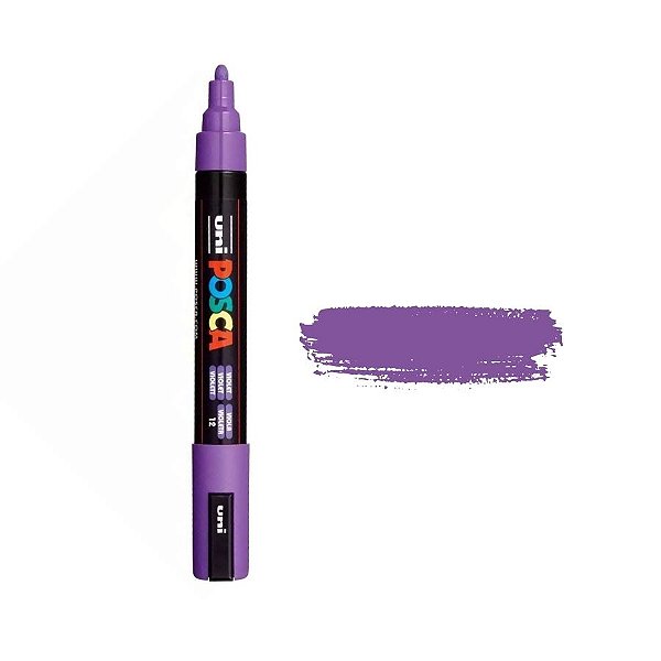 Caneta Posca PC-5M 2.5mm -Violeta - 1 unidade - Posca - Rizzo