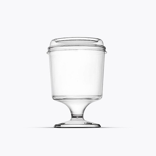 Taça PIT 031 com Tampa - 10 unidades - Plastilânia