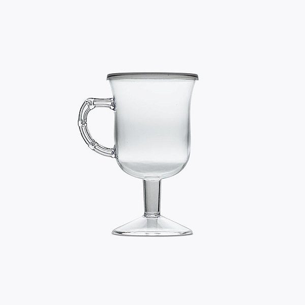Taça PIT 130/1 com Tampa Capuccino - 04 unidades - Plastilânia