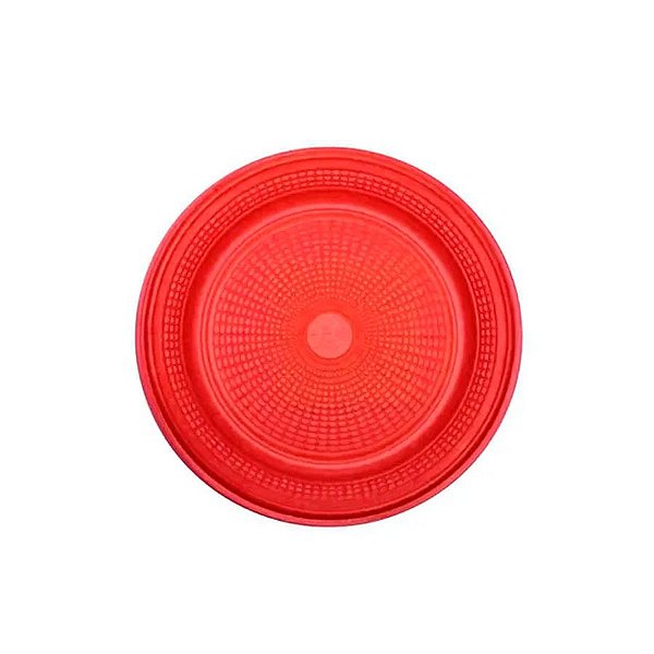 Prato Bolo Descartável 15cm Vermelho 10 unidades Trik Trik