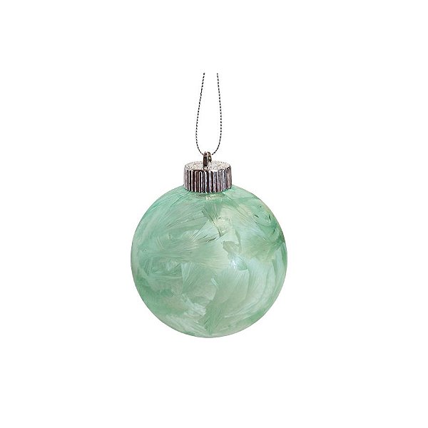 Bola de Natal - Verde Hortelã - 10cm - 4 unidades - Cromus - Rizzo