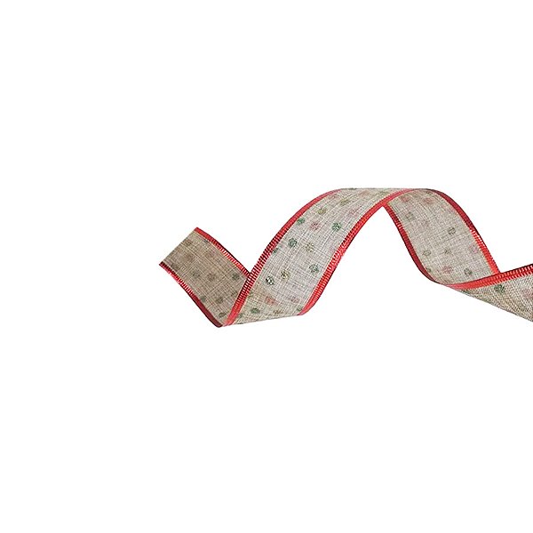 Fita Decorativa Aramada - Bolinhas - 3,8cm x 9,14m - 1 unidade - Cromus - Rizzo