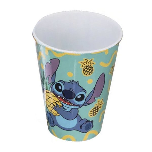 Copo de Plástico Stitch - Verde - 280 ml - 1 unidade - Plasútil - Rizzo