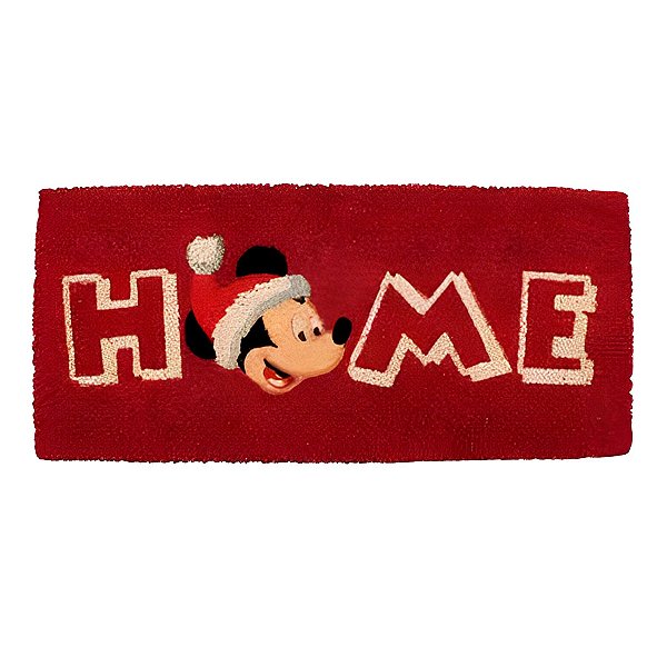 Capacho de Fibra - Home Mickey - 25x55cm - 1 unidade - Cromus - Rizzo