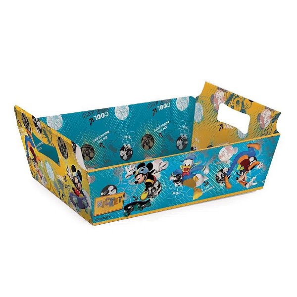 Cesta de Cartão Mickey - 1 unidade - Cromus - Rizzo