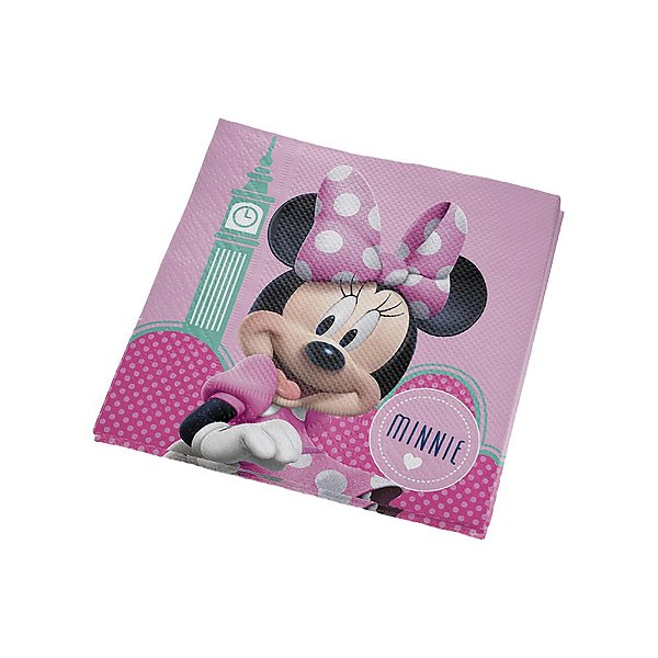 Guardanapo De Papel Minnie Rosa Fullprint 16 Unidades - Regina - Rizzo Festas