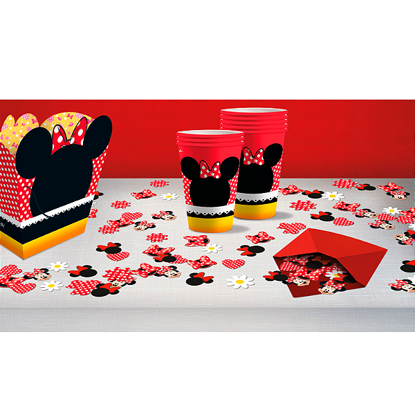 Cubo Decorativo Festa Minnie - 03 unidades - Regina -  Festas