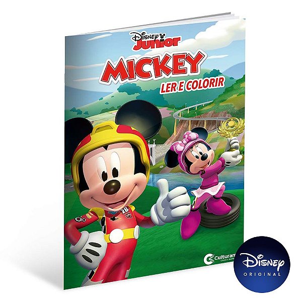 Livro Para Ler e Colorir Mickey Sobre Rodas - 01 Unidade - Culturama - Rizzo