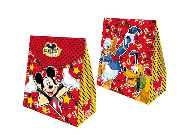 Caixa Surpresa Cubo Festa Mickey - 08 unidades - Regina -  Festas