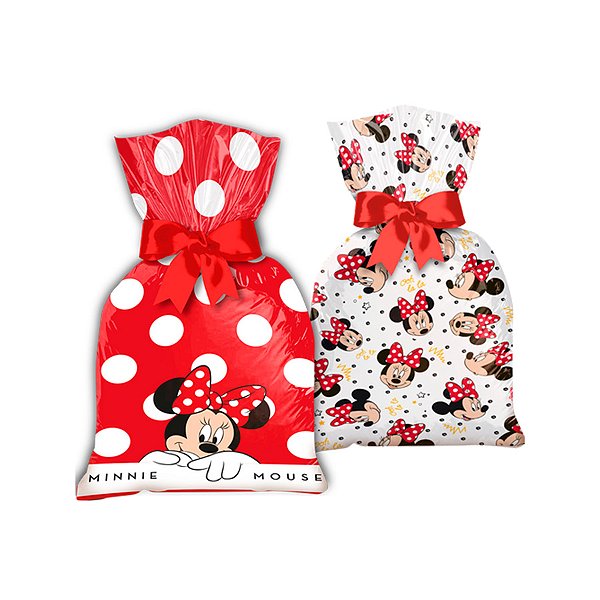 Sacola Plástica - Minnie Mouse - 8 unidades - Regina - Rizzo