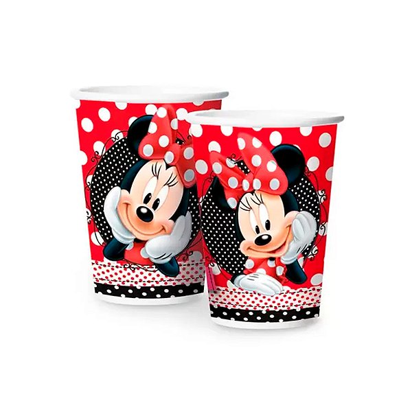 Copo de Papel - Minnie - 180ml - 12 unidades - Regina - Rizzo