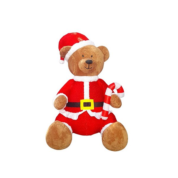 Urso De Natal Premium Gigante Inflável Com Led - 127v - 1,8m - 1 unidade - Cromus - Rizzo
