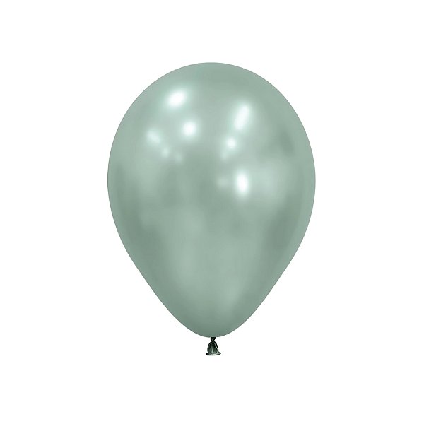 Balão de Festa Látex Silk - Verde Menta (Cor: 826) - Sempertex - Rizzo