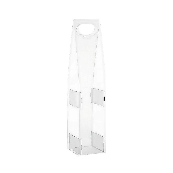 Sacola Quadrada Transparente Bag Para Vinho 750ml - Lisa - 38cm - 1 unidade - Rizzo