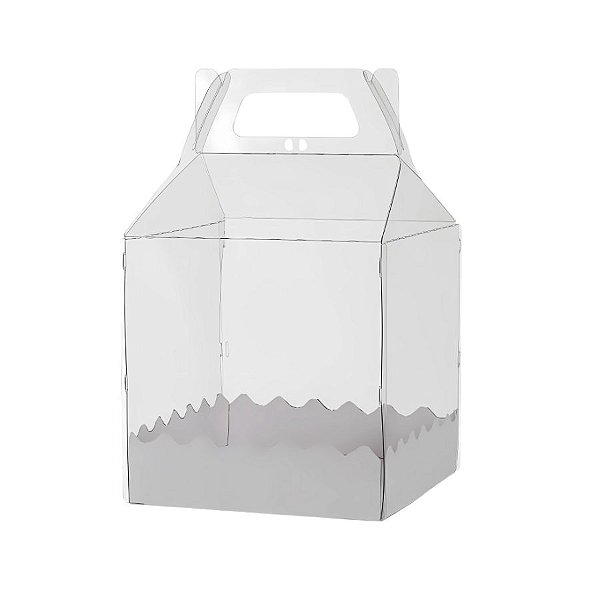 Caixa Transparente Bag 350ml Lisa - 25cm  - 1 unidade - Rizzo