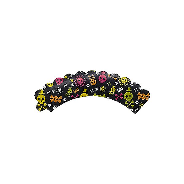 Wrapper para Cupcake - Caveira Color - 14,2x3,3cm - 12 unidades - Rizzo