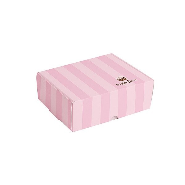 Caixa para Brigadeiros - Brigadeiro Rosa - 10 unidades - Cromus - Rizzo