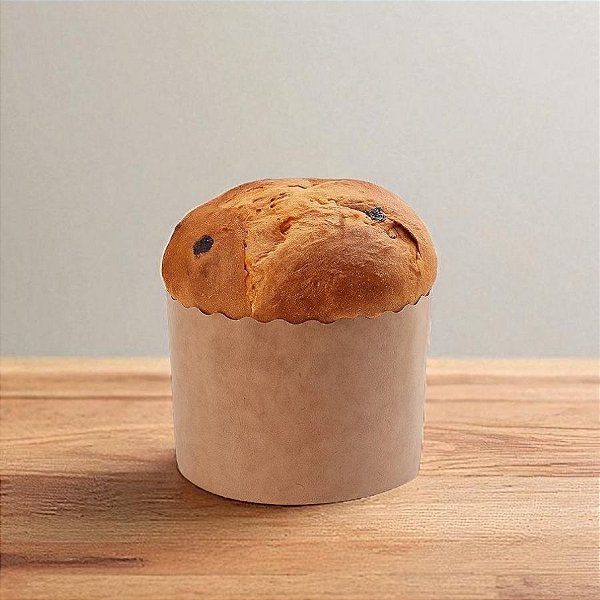 Forma Panetone 250g  - Kraft - 10 unidades - Ecopack - Rizzo